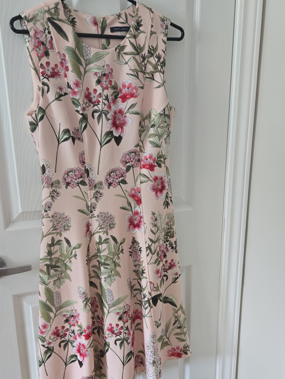 Tommy Hilfiger Pink Floral Fit-and-Flare Dress